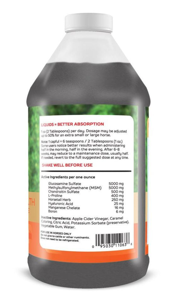 Liquid Glucosamine for Horses Equine Glucosamine Gallon Effective