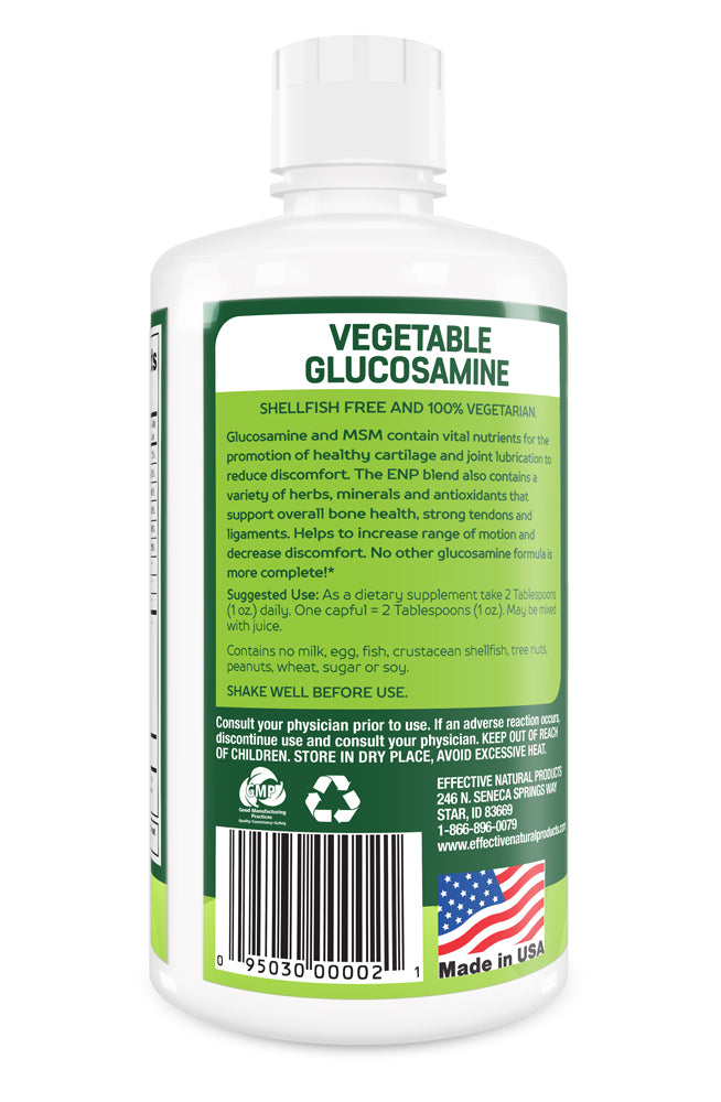 Vegetable Glucosamine - Vegan, Shellfish Free Liquid Joint Supplement Effective Natural Products Vegetable Glucosamine - Vegan, Shellfish Free Liquid Joint Supplement Effective Natural Products