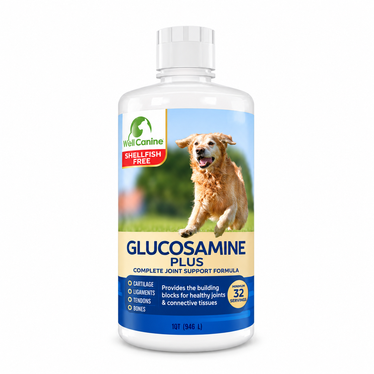 Canine Glucosamine Plus for Dogs - 16, 32, & 128 oz.